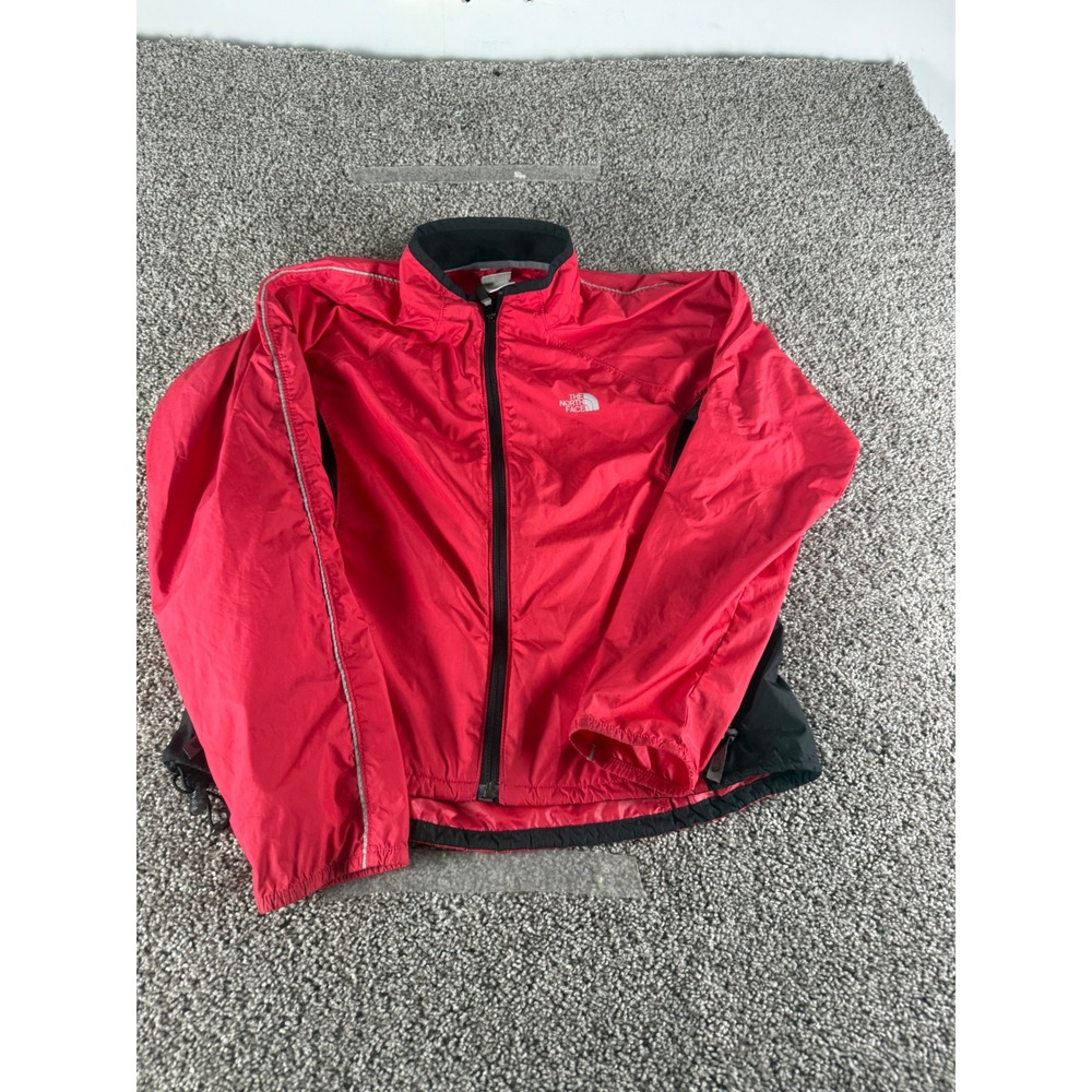 The North Face Flight Series Womens Red Black Windbreaker Running Jacket Size M